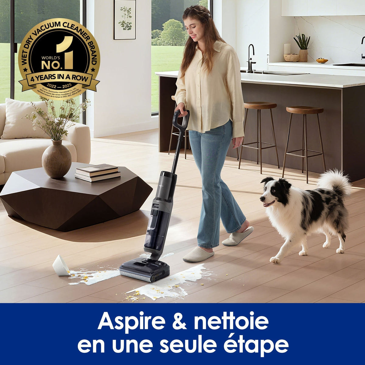 Tineco FLOOR ONE i6 Stretch Aspirateur Sec et Humide