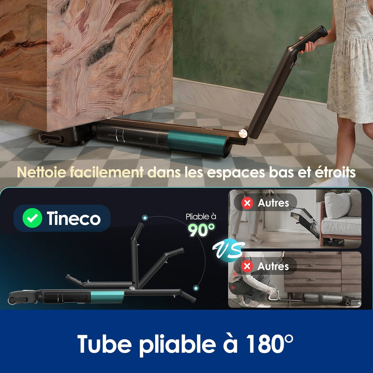 Tineco Floor One i7 Fold  Aspirateur Sec et Humide Sans Fil