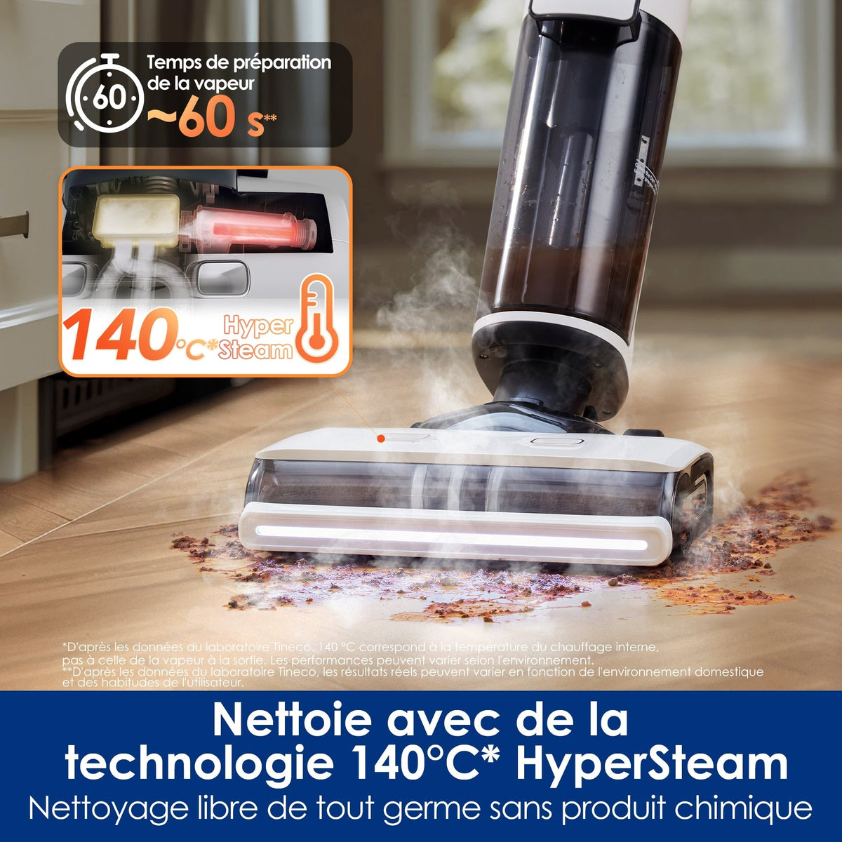 Tineco FLOOR ONE S7 Steam Balai Vapeur Sans-Fil