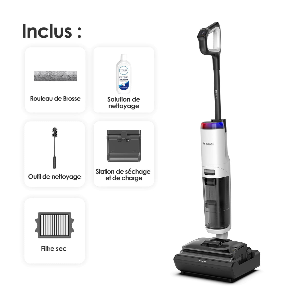 Tineco FLOOR ONE S7 Stretch Turbo Aspirateur Laveur